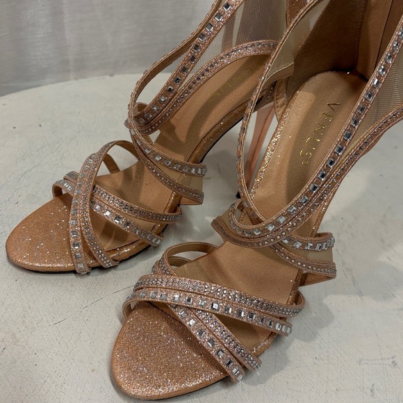 Venus rose gold stiletto heels size 9 - Picture 4 of 10